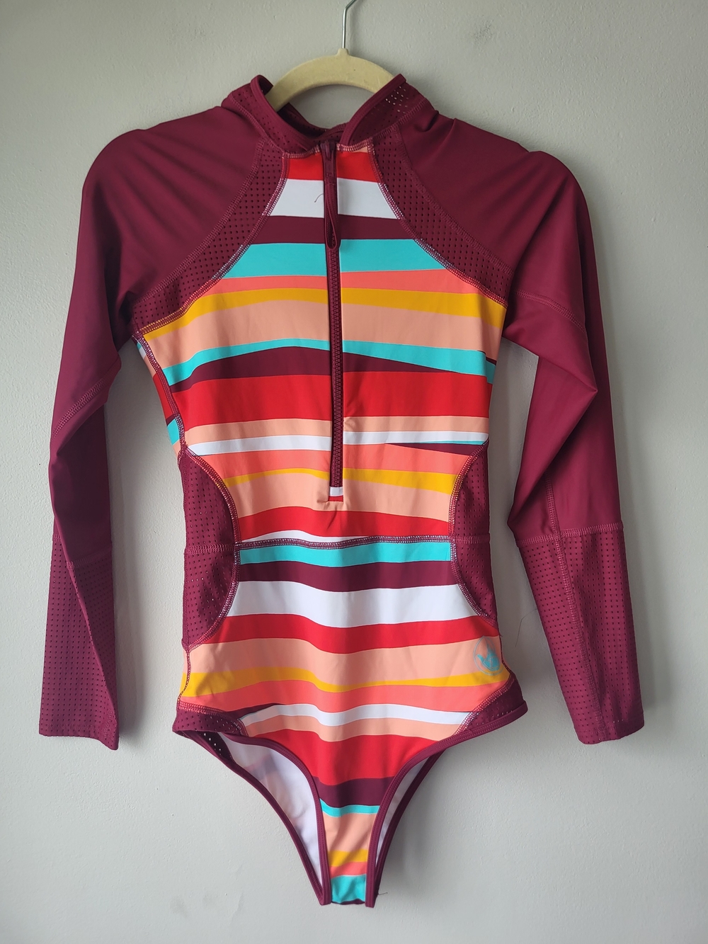 Body Glove Paradise Paddle Suit Long-Sleeve One-Piece SPF Colorful Swimsuit - Picture 4 of 16